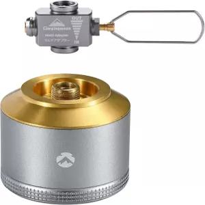 캠핑 스토브용 리필 어댑터가 있는 교체용 빈 가능 연료 실린더 EN417 린달 밸브 15g 미니 탱크 TC-15/Z15