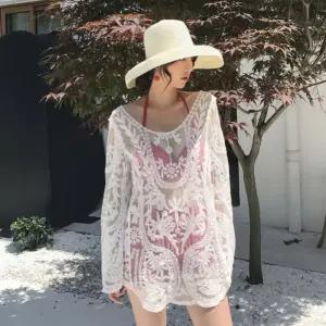 2컬러 여성 여름 로브 원피스 비치룩 커버업 랩업 비치 바캉스 웨어 비키니커버업