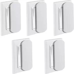 안식일 가정 및 사무실용 플랫 모던 스위치 토글 스위치용 마그네틱 콘센트 커버 라이트 가드(5팩)