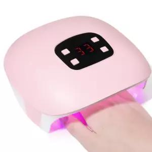 여성선호 자동타이머 핑크 UV젤네일램프 페디 큐어링 손발톱 젤스트립