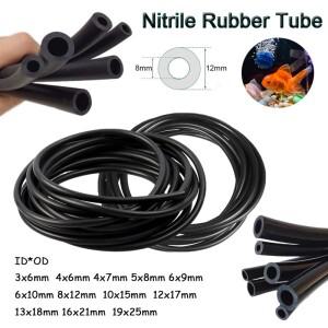 블랙 니트릴 고무 연료 호스 ID3mm~19mm 길이 1미터/3미터 매끄러운 가솔린 공급용 카뷰레터 파이프