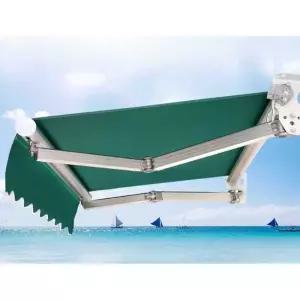 상가 야외 카페 수동 팔 테라스 두 벽에 2mㅣ5m 농막 차양막 상품 어닝 곡선