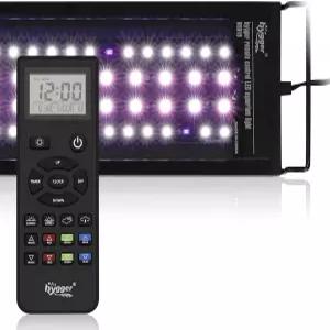 하이거 어드밴스드 리모컨 수족관 조명 맞춤형 풀 스펙트럼 어항 LED(DIY 기본 설정 및 날씨 모드 담수
