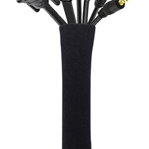 케이블 컨실러 관리 슬리브 와이어  TV 컴퓨터 네오프렌 코드 커버 Hider 보호기 지퍼 디자인 50cm