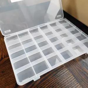 DIY 소품 정리 비즈공예 재료 보관함 30구 투명 케이스 레진아트 부자재 수납
