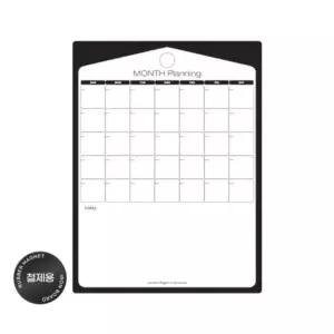 붙이는 먼슬리 플래너 마그보드 고무자석 철제용 월간 계획표