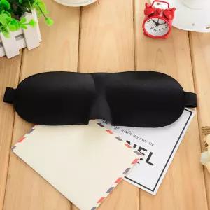 여행용 기내 낮잠 3D 입체 암막 수면안대 눈가리개 아이마스크 숙면용품 블랙