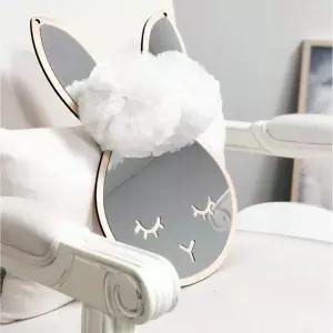 키즈룸 토끼 안전 아크릴 거울 벽걸이 거울 동물 모양 인테리어 소품