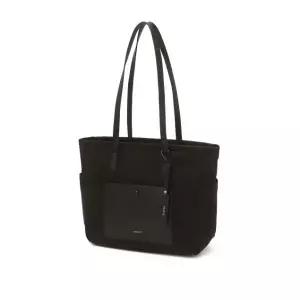 매장정품 HAZZYS 헤지스 WOMEN ACC [라잇백] 블랙 심플 포켓 나일론 탑집 쇼퍼백 HIBA6E952BK 1157414