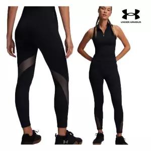 [매장정품] [언더아머] 여성 25SS UA 배니시 엘리트 RUSH 앵클 레깅스 블랙 1389871
