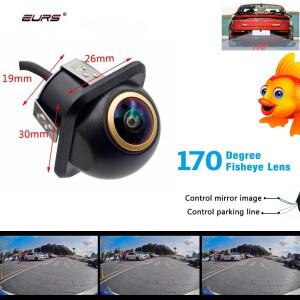 EURS AHD720/CCD 자동차 후진 카메라  어안 골든 렌즈  HD 나이트 비전  범용 차량 후방 주차 라인 포함