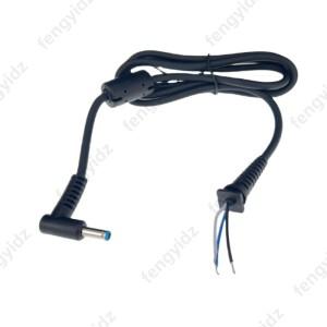 4.5x3.0 DC 전원 충전기 플러그 케이블 hp 호환 Envy 노트북 어댑터 용 핀이있는 직각 커넥터 코드