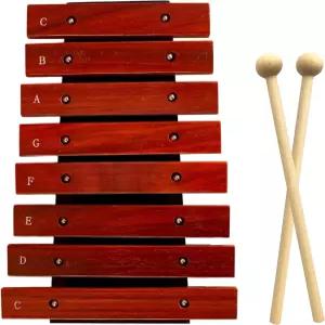 전문가용 8키 나무 글로켄스필 망치 2개 음악가를 위한 콘서트 튜닝 타악기 스튜디오 및 홈 데코