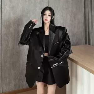 EAMT 여친 검정 메탈 패딩 재킷 정장 코트 폭스바겐 리퀴드 EUNG1