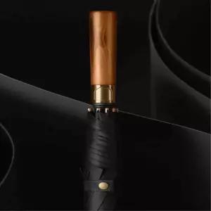 각인 인쇄 럭셔리 골프 우드 일자 장우산