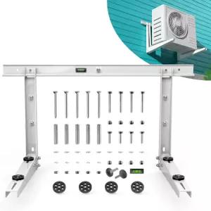 9000-24000 BTU용 헤비 듀티 아웃도어 미니 스플릿 월 마운트 브래킷 내후성 드릴 비트 및 방진 패드 포함