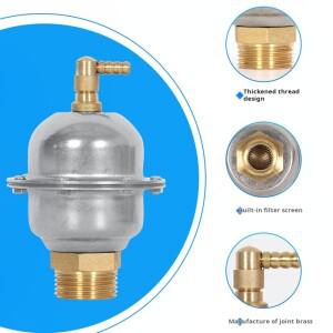 호환 304 스테인레스 수직 배기 밸브  자동 디플레이션 온수 파이프 가열  가스 보일러