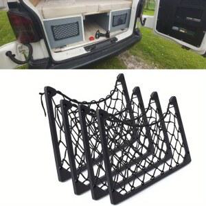 1PC 대형 탄성 메쉬 보관 선반 정리함 RV 매거진 캠핑카 자동차 보트용 차량 네트