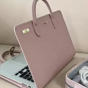 노트북 파우치 16인치 가벼운 휴대용 슬리브 노트북 가방 16인치 데일리 방수 서류가방 캐주얼 직장인 가죽