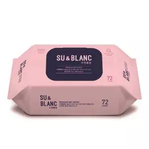 수앤블랑 물티슈 캡형 72매 박스 10개입/휴대용/티슈/물휴지/소독/손/세정/업소용/화장실/청소