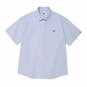 [매장정품] 와키윌리 와펜 옥스포드 반팔 셔츠 블루 3184975
