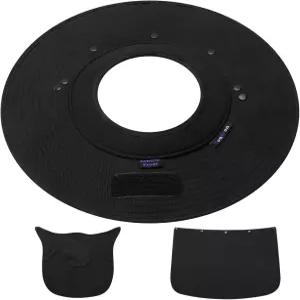 톤트론 탈착식 클라이밍 헬멧 바이저 챙 선쉐이드 넥 플랩과 얼굴 커버가 있는 안전 선햇(H03)