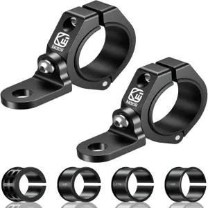 BRCovan 2PCS UTV 채찍 라이트 마운트 솔리드 알루미늄 합금 플래그 오프로드 LED 바 마운팅 브래킷 360°