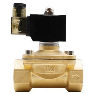 호환 황동 전기 에어 솔레노이드 밸브  온수 오일 공기용 상시 폐쇄 AC 220V  DC12 V  24V 0  1.0Mpa IP65