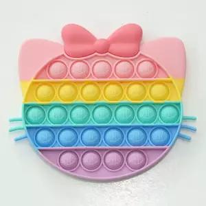 고양이 퍼즐 팝잇 푸쉬팝 팝잇 미니 장난감/푸쉬 팝 게임기 잇 촉감 놀이 스트레스 해소 영 유아 감각 팝잇