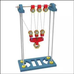 뉴 도르래와 거중기의 원리/열쇠고리만들기 자동차만들기 자가발전기 고무 동력기 동력 자동차 원심분리기