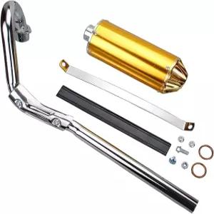 머플러 배기 파이프 바이크 CRF XR50 SDG SSR TTR YCF 50-125cc 피트 트레일 더트 오토바이