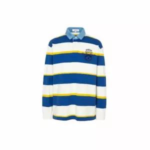 [매장정품] 빈폴 25FW [BC5841C03P] 럭비 티셔츠 - 블루