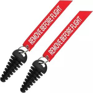 Foelony 머플러 배기 세척 플러그 2개 스트리머 포함 0.6-1.5인치 오토바이 먼지 자전거용 고무 테일