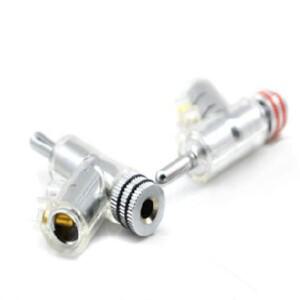 4피스 고성능 로듐 도금 바나나 잠금 플러그 HiFi Speake 스피커 앰프 바인딩 포스트 솔더 프리 오디오 DIY