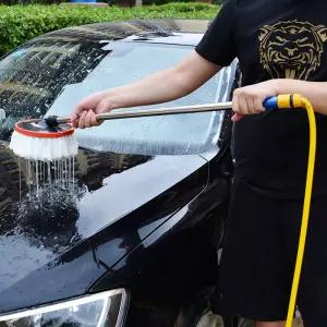 세차용 소프트 브러쉬 긴 손잡이 차량용 휠 타이어 휠브러쉬 디테일링 청소용 걸레용품