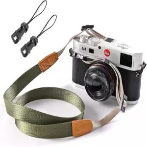 미러리스 카메라를 위한 빠른 릴리스 버클이 있는 Eorfo 카메라 스트랩 넥 스트랩.( 아미 그린 )