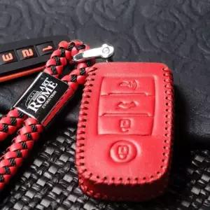 천연가죽 차량용품 자동차용품 쏘나타DN8 스마트키지갑케이스 4버튼 [f4B6C08]