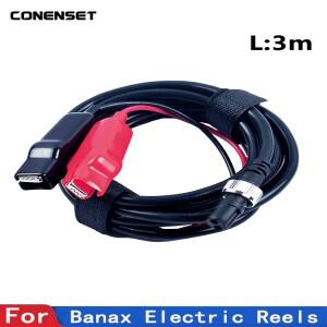Banax 낚시 용 9.8FT 300cm 전원 케이블 Kaigen 500S 500TM 500XP 1000 7000SV 전기 릴 코드