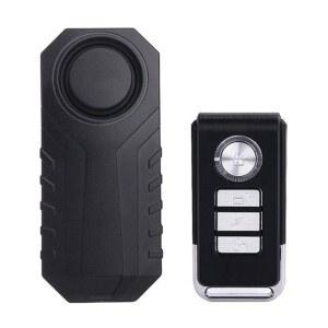 자전거, 오토바이, 스쿠터 등을 위한 경보 경고 스티커가 부착된 방지 방수 무선 알람.