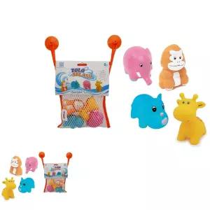 톨로스플래시 물놀이 욕조 완구 정글동물 4종 물총 아기목욕 장난감