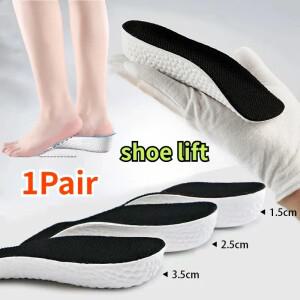 신장 증가 안창 남성 여성 신발 플랫 피트 아치 지원 정형 운동화 발 뒤꿈치 리프트 메모리 폼  패드