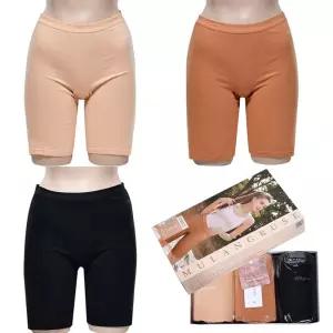 여성 속옷 속바지 사각팬티 면스판 롱 드로즈 5부 3매 [fD5229A]