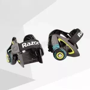 장착형 롤러 슈즈 있는 바퀴가 문워커스 스케이트 인라인 신발 그린