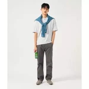 매장정품 BEANPOLE 빈폴 MEN 가먼트 다잉 컴포트핏 팬츠 브라운 BC5721C12D 1193770