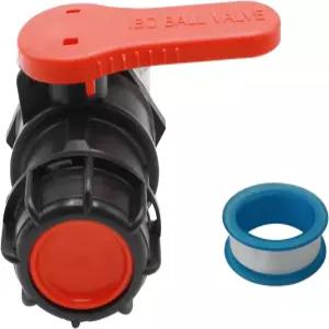 IBC 토트 밸브 2.95 거친 나사산 어댑터 75mm NPT DN50 헤비 듀티 탱크 배수 볼 커넥터 교체 수액 용기용