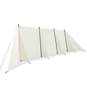 히말라야 캠핑 방풍 보호 울타리 스토브 앞유리 쉼터 스크린 다기능 휴대용 경량 야외 캠핑용 (펄 화이트)