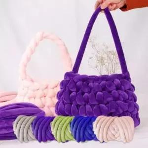 [문구/오피스] 여름 핸드니팅 고급 뜨개실 망고색실 1kg 가방