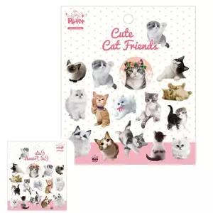 뮤 집콕 엄마표미술 DA5441 아동 Cute 만들기 키트 홈스쿨링 Cat Friends