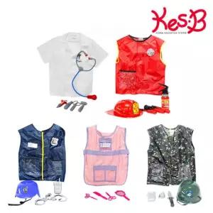 미래의역할의상 5종세트/어린이의사코스튬/유아경찰복/역할놀이의상/유아코스튬/유치원역할놀이/남아할로윈