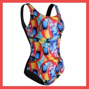 강습 시니어 예쁜 수영복 브랜드 컬러페인팅 아쿠아로빅 u백 로우컷 엄마 수영복 덜파인수영복